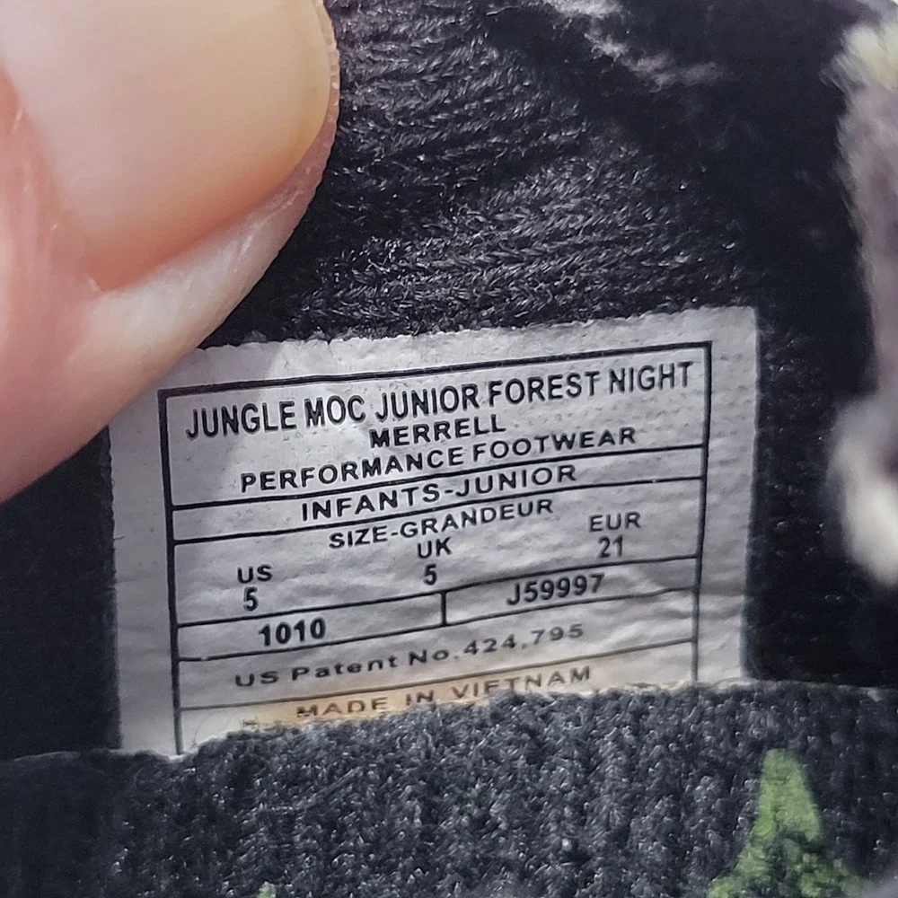 Merrell Jungle Moc Jr Forest Night Toddler‎ Infant Shoes Suede Leather Size 5